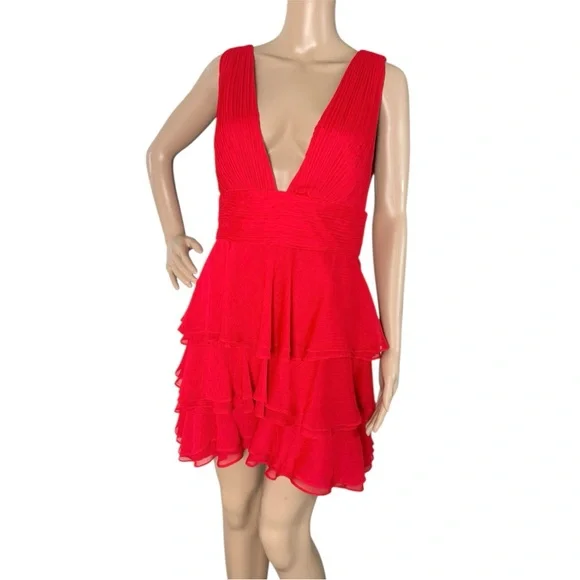 Alice Olivia Dresses Alice Olivia Holly Asymmetrical Ruffle
